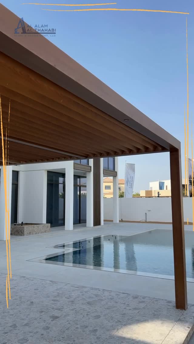 Wooden Shaded Aluminum Pergola