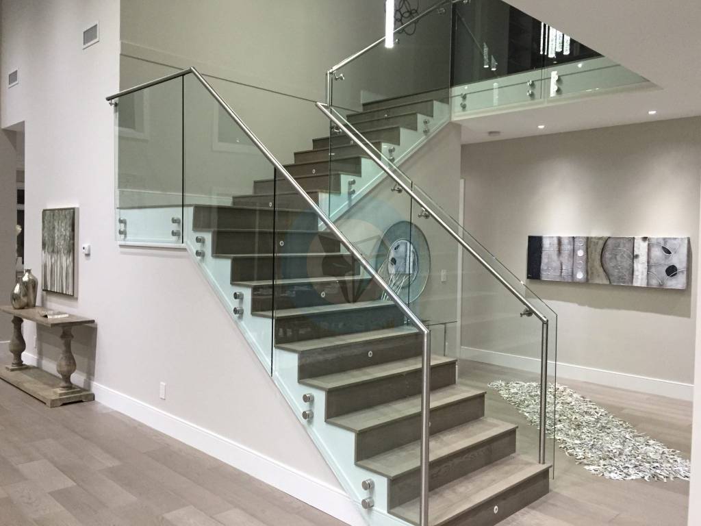 handrail with glass